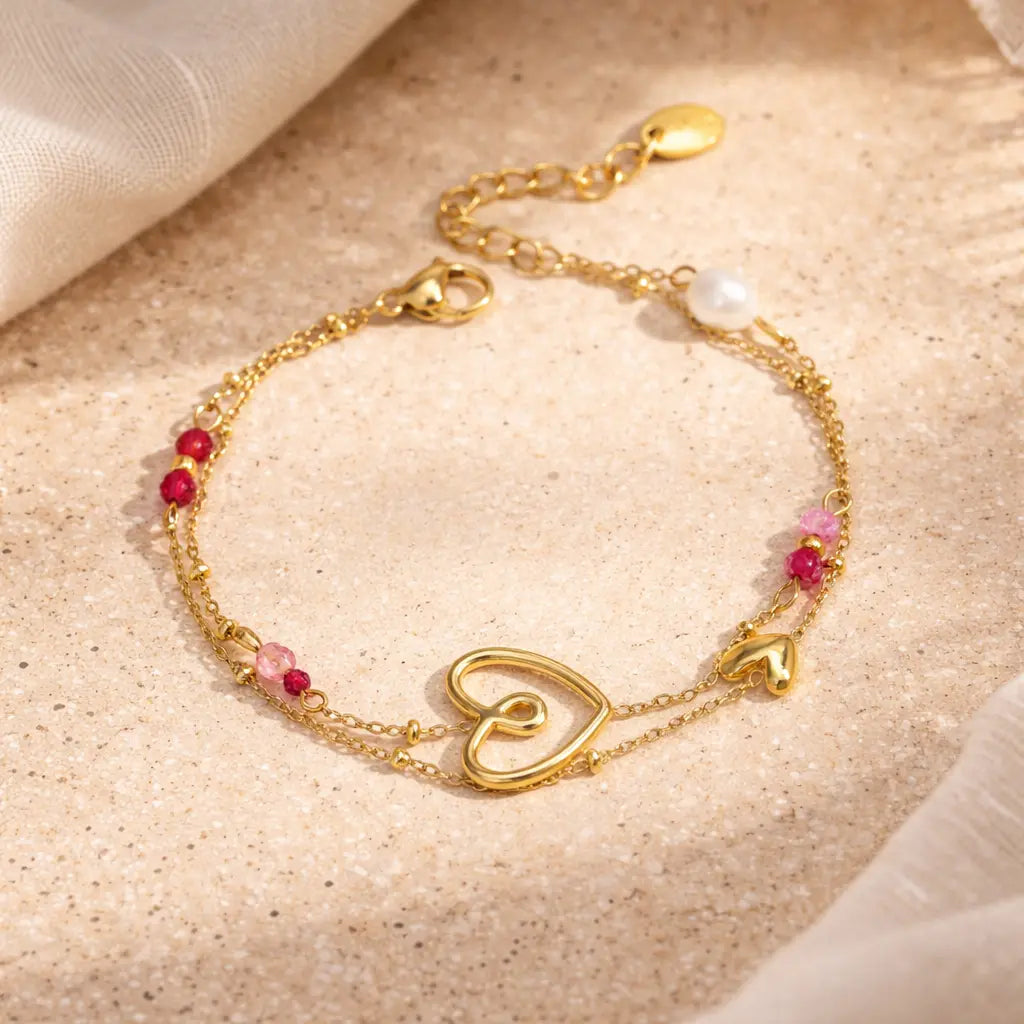 Bracelet minimaliste avec coeur Maison Soraya