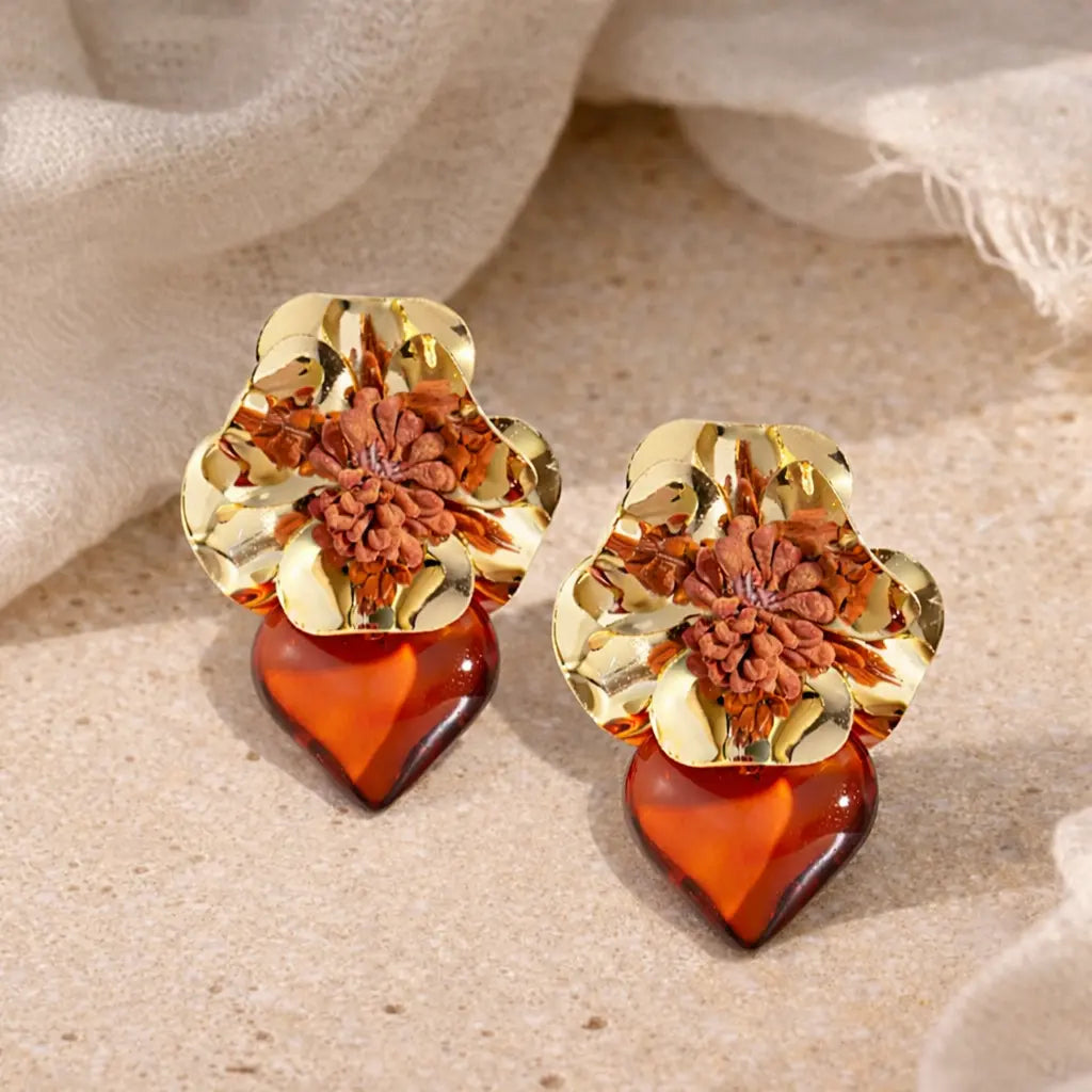 Boucles d’oreilles grenades Maison Soraya